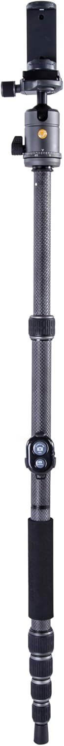 Vanguard VEO 3GO 235CB - Reisestativ aus Carbon, Silber - schwarz Tripod, Tripod