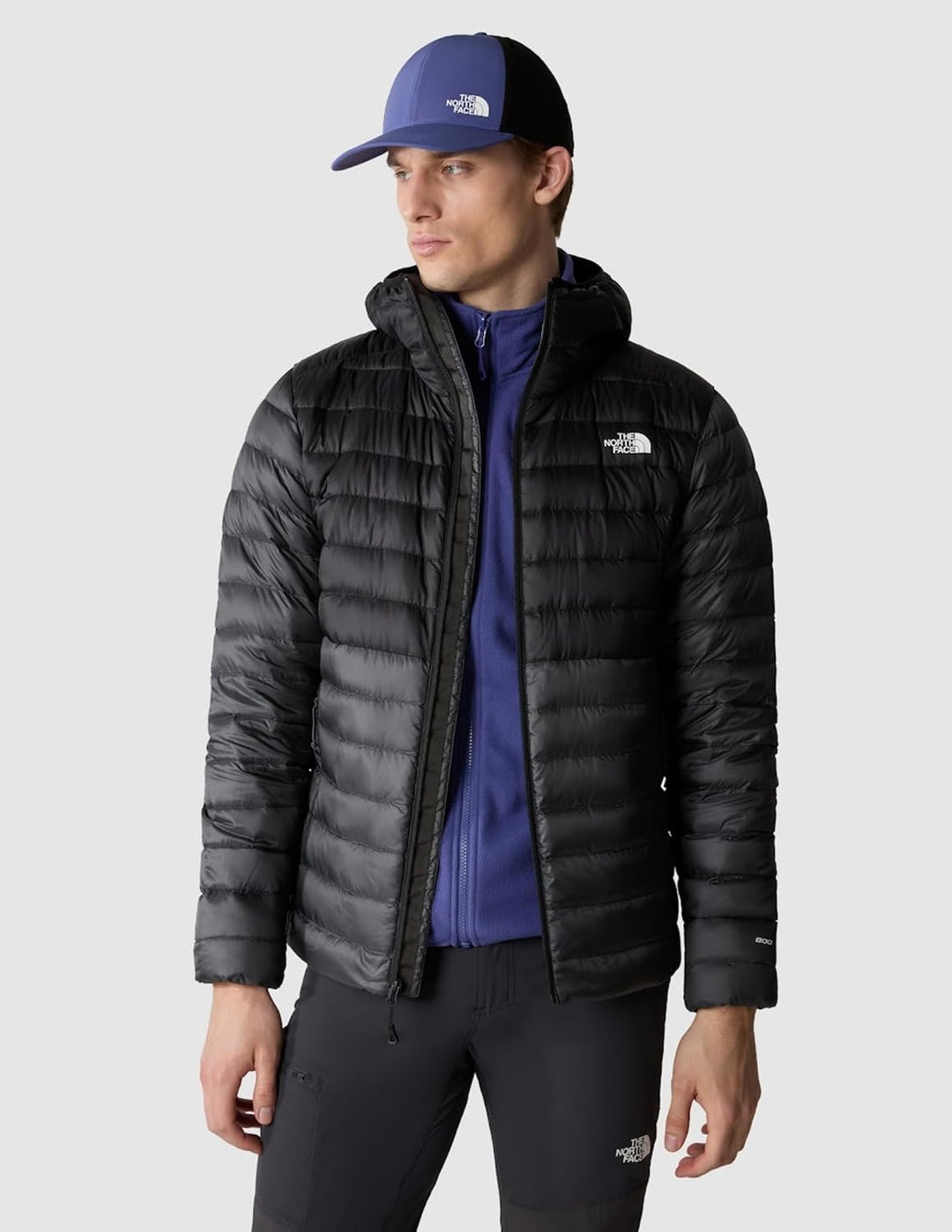 THE NORTH FACE - Resolve Daunen-Hoodie für Herren, Taupe-Grün/Schwarz XL, XL