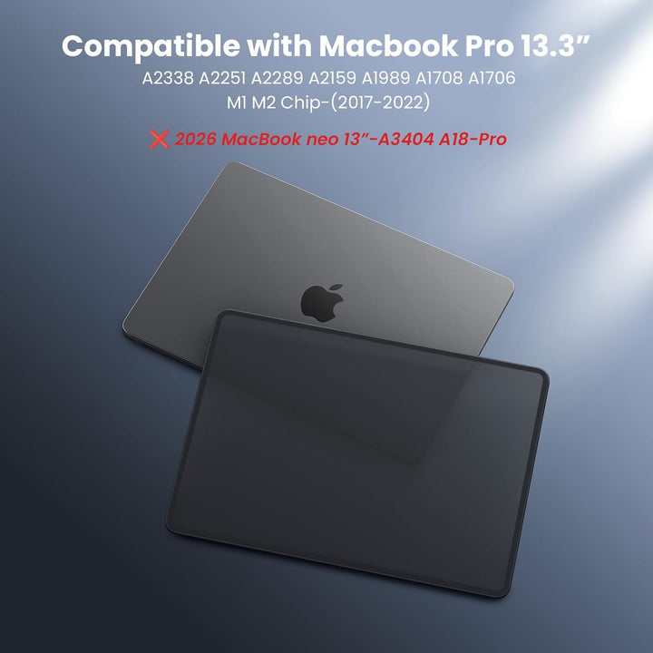 BlueSwan Hülle kompatibel für MacBook Pro 13 Zoll M2 M1 A2338 A2251 A2289 A2159 A1989 A1708 A1706, e