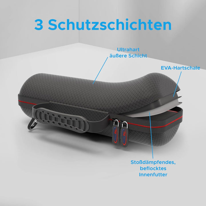 Digicharge Hart Tragen Tasche Hülle für JBL Flip 7, 6, Essential 2, Martin Garrix ed. 5 4 3 / Tuner