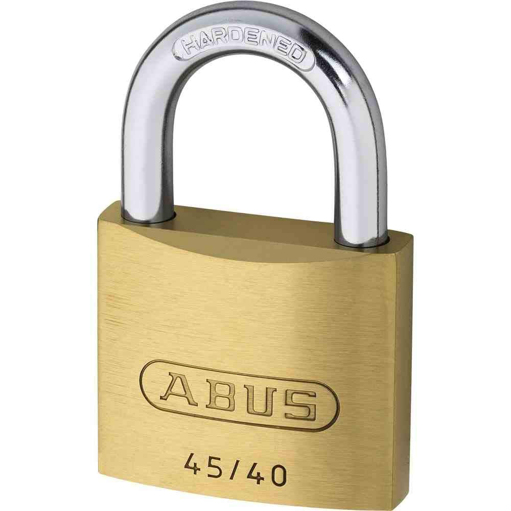 ABUS Vorhängeschloss 45/30 aus Messing - 4er Set - mit Präzisions-Stiftzylinder mit Pilzkopfstiften