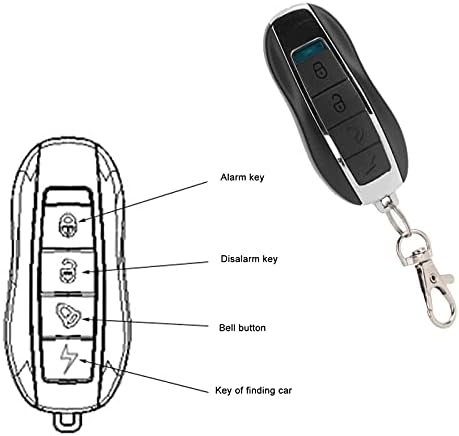 Zerodis Anti-Diebstahl-Fahrrad-Motorrad-Alarm, 150 DB Drahtloser Sicherheits-Vibrations-Bewegungssen