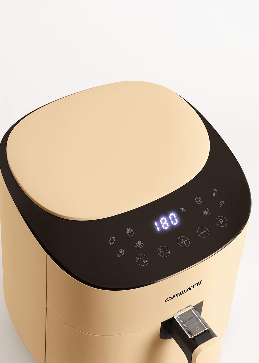 CREATE/FRYER AIR PRO COMPACT/Heissluftfritteuse 3.5L Sand / 8 Programme, Display, praktisch, leichte