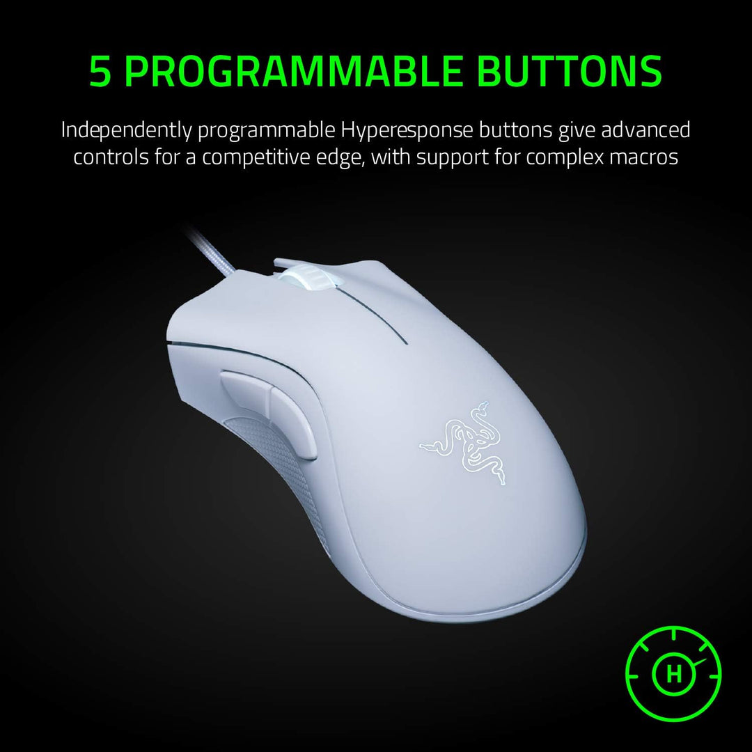 Razer DeathAdder Essential Gaming-Maus: Optischer Sensor mit 6400 DPI, 5 programmierbare Tasten, mec