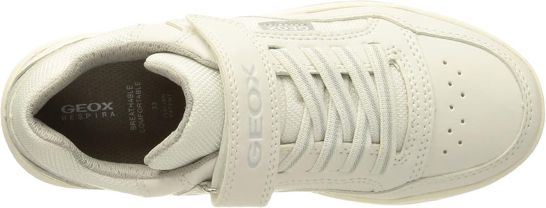 Geox Jungen J Perth Boy B Sneakers 28 EU White Lt Grey, 28 EU White Lt Grey