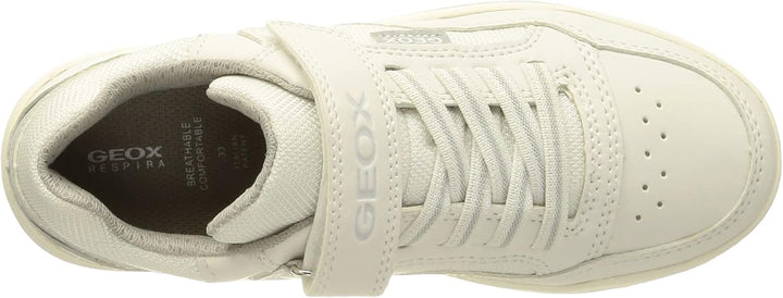 Geox Jungen J Perth Boy B Sneakers 28 EU White Lt Grey, 28 EU White Lt Grey