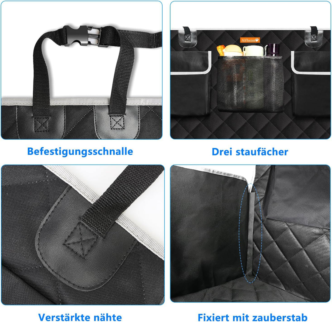 Alfheim Universal Kofferraumschutz für Hunde - Reissfeste und wasserdichte Kofferraum-Hundematte - r