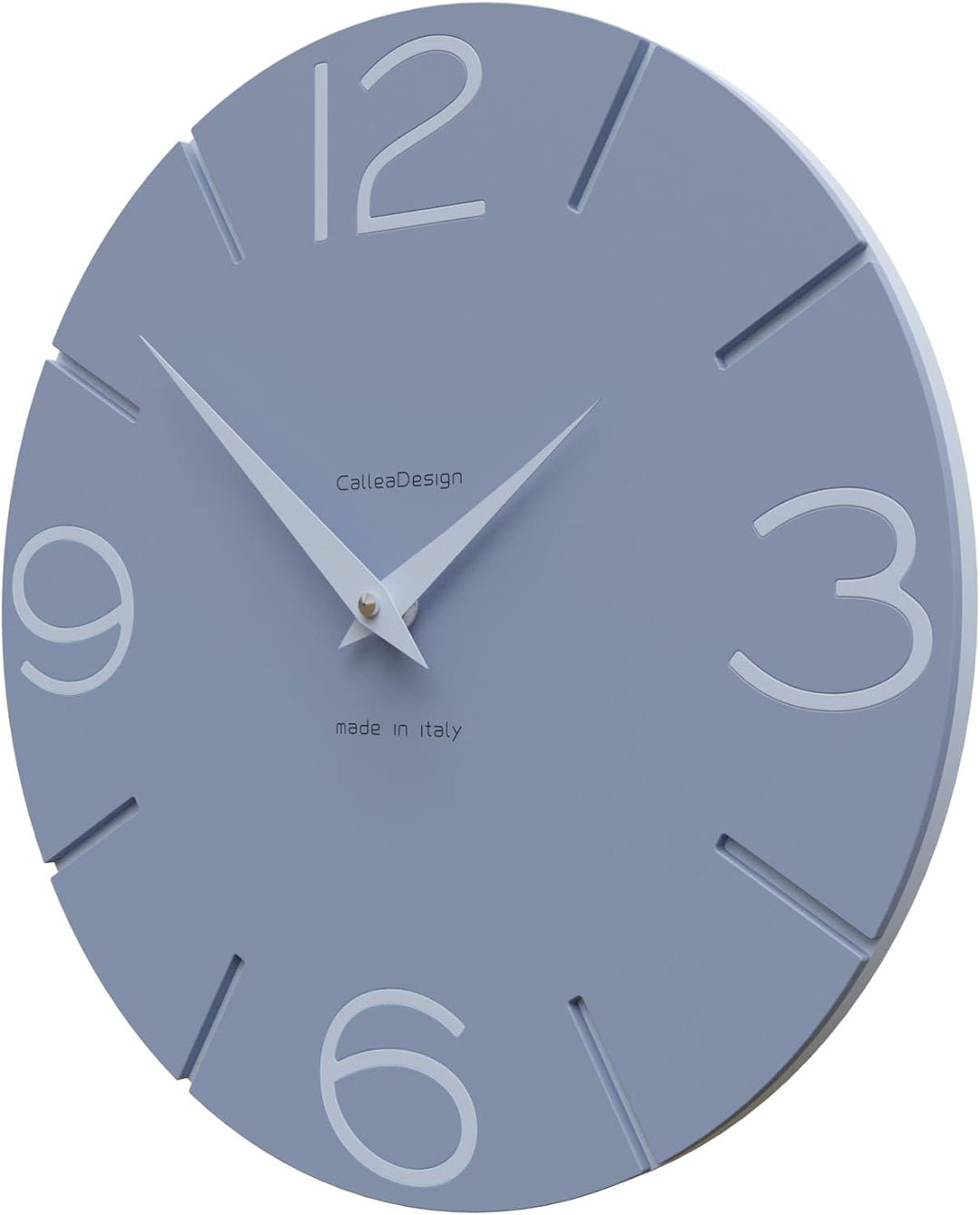 CalleaDesign 30cm Moderne Stille Quarz Wanduhr Zuckerpapier Lächeln für Küche Büro Wohnzimmer