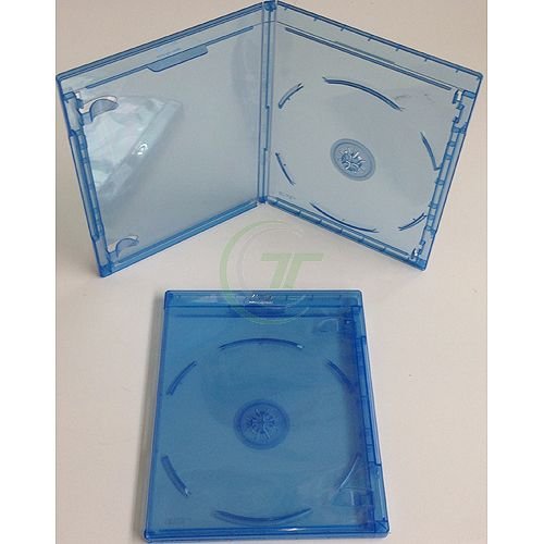Elite BD Hüllen Single blau, CD/DVD Hüllen 100 Stück A-Ware Leerhüllen