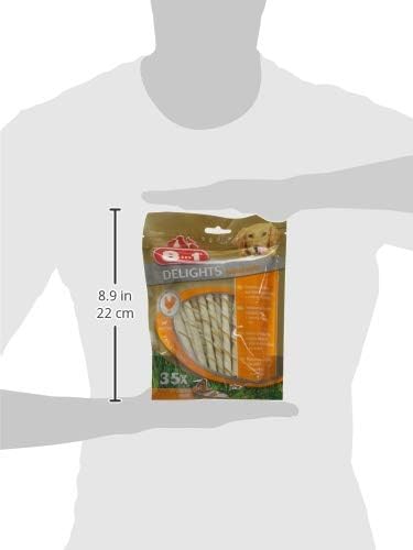 8in1 Delights Twisted Sticks, 35 Stück, 5 Stück Stäbchen, Stäbchen