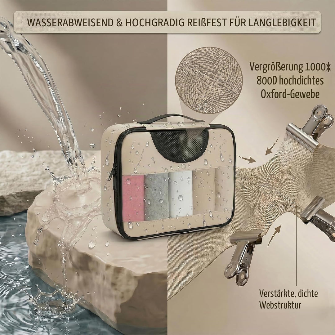Koffer Organizer Set 8-teilig aus 800D Oxford Stoff,Packwürfel Reissfest &Wasserdicht, Packing Cubes