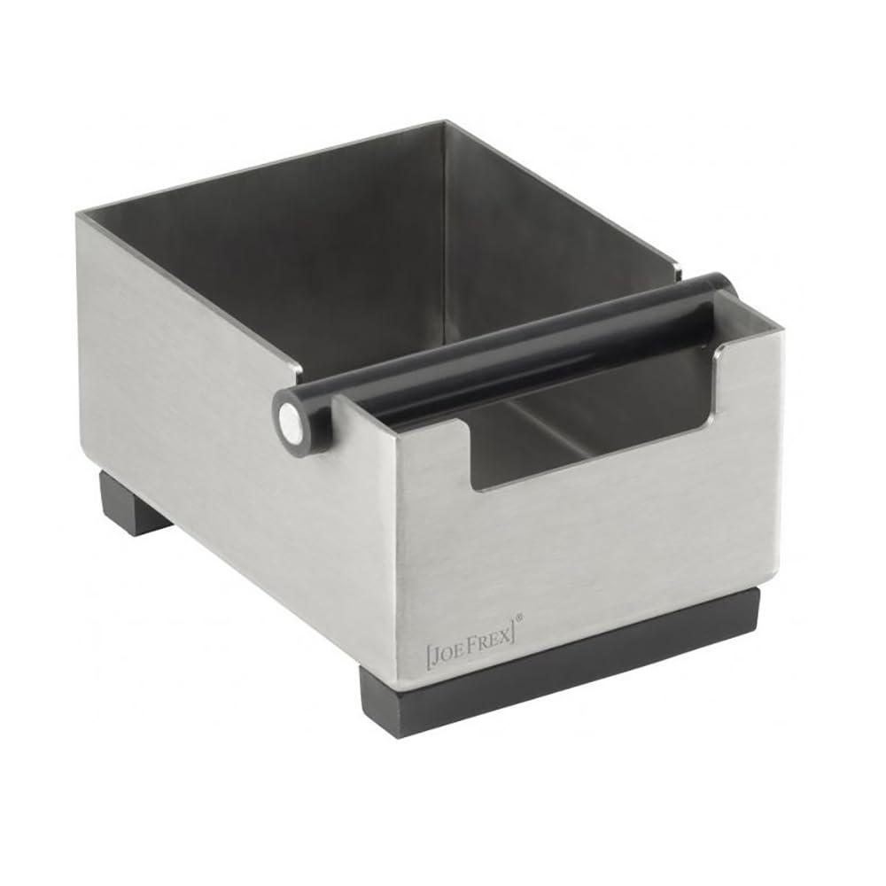 Abschlagbehälter Knockbox Abklopfkasten für Kaffeesatz aus Edelstahl in elegantem Design ohne Kunsts
