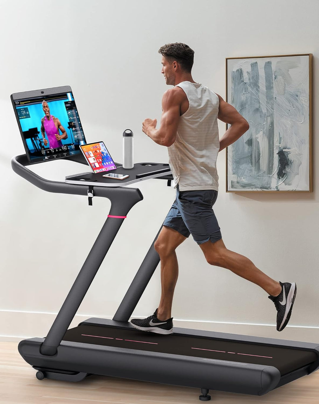 Laufband-Schreibtisch für Peloton - 36 Zoll Laptop Halter Mit Schutzschutz, Ergonomischer Tisch für