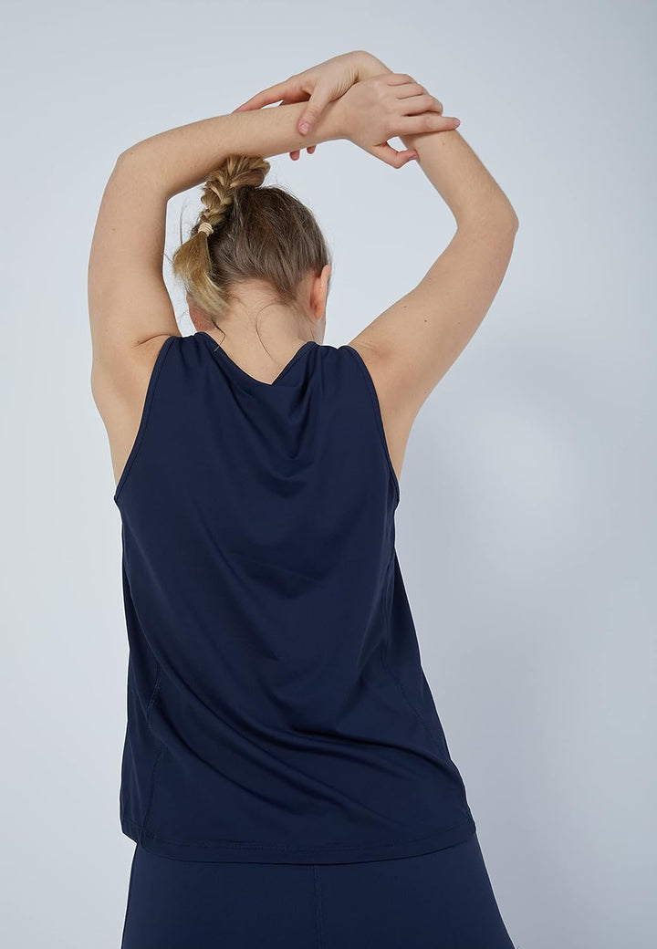 Sportkind Mädchen & Damen Tennis, Fitness, Sport Tanktop Loose Fit, atmungsaktiv, UV-Schutz UPF 50+