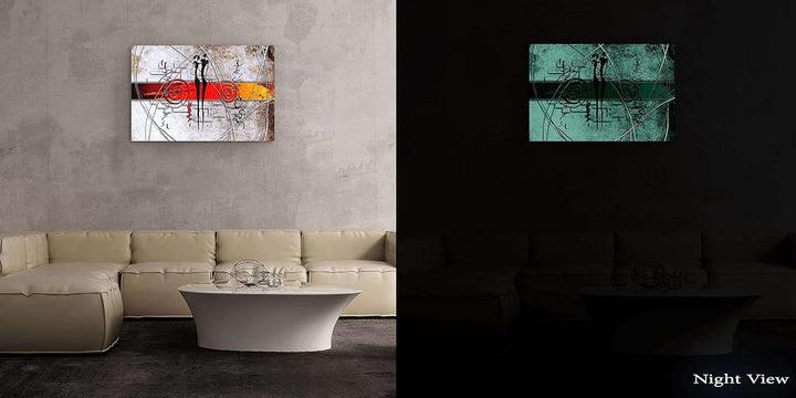 Startonight Bilder Graue Geometrie Liebe Schwarz, Leinwandbilder Moderne Kunst, Abstrakte Wanddeko K