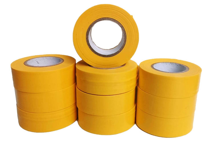 10 Stück Markierungsbänder 100m x 25,4mm x 0,13mm kältebeständig bis -40°C klebfreies Vermessungsban