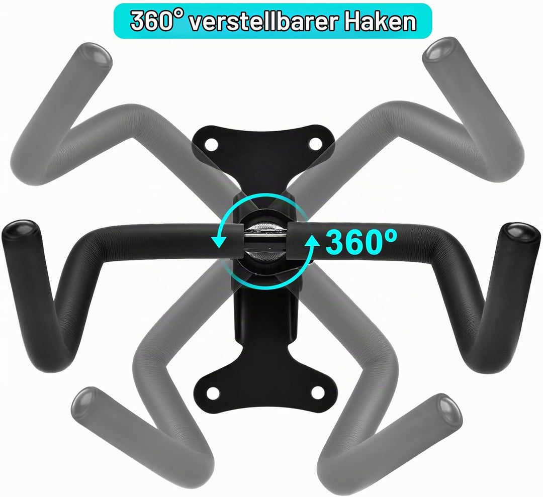 Fahrrad Wandhalterung Klappbar Metall Fahrradhalter Wand Einstellbar, Fahrradaufbewahrung für Garage