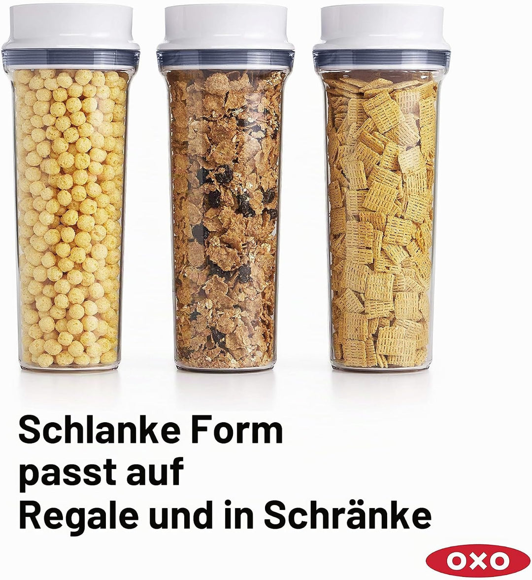 OXO Good Grips POP Müslispender klein (2,3 l) – Vorratsdose mit Deckel für eine luftdichte Aufbewahr