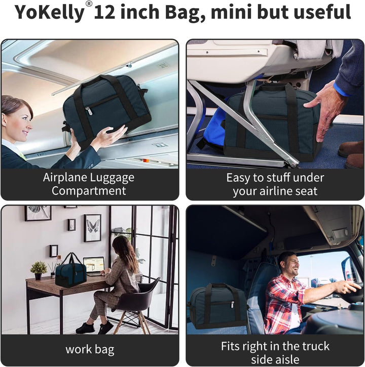 Sporttasche klein, Reisetasche 12L Mini Handgepäck Tasche für Weekender, Fitnesstasche 30x20x25cm-Na