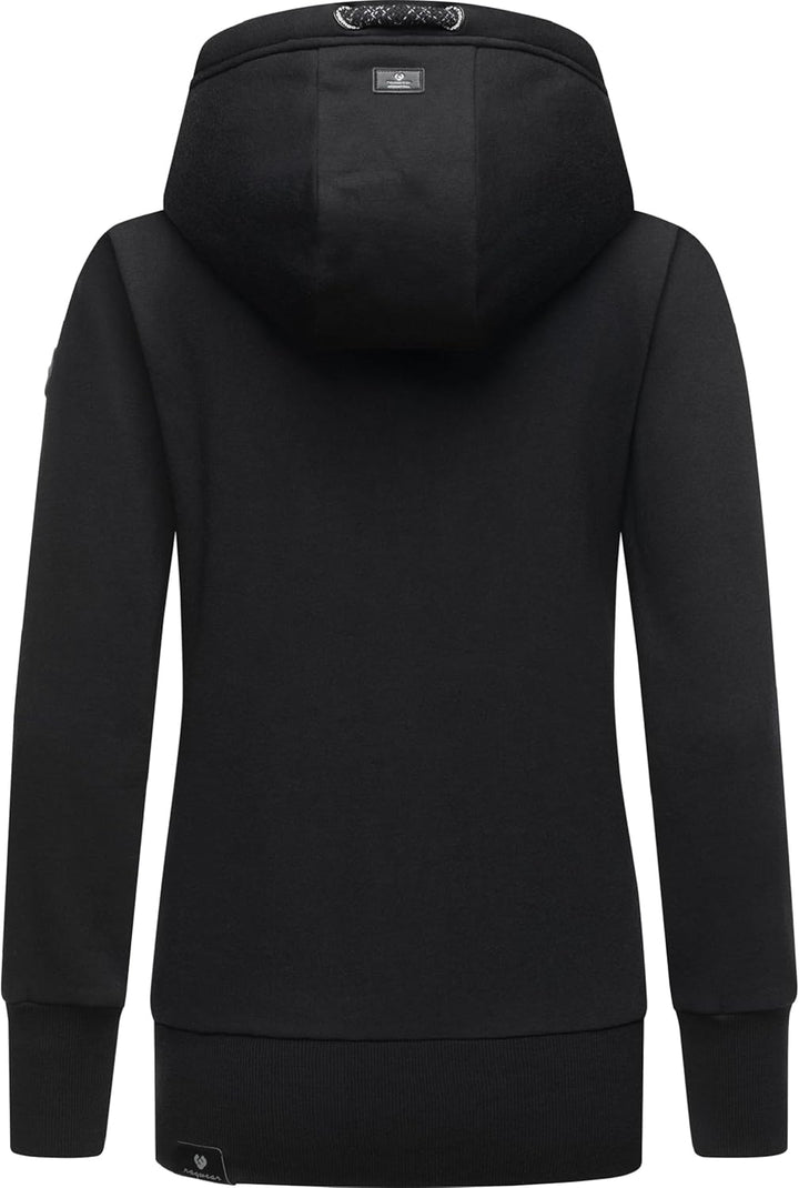 Ragwear Damen Zip-Hoodie Kapuzenjacke Sweatjacke Neska Zip XS-6XL S Black23, S Black23