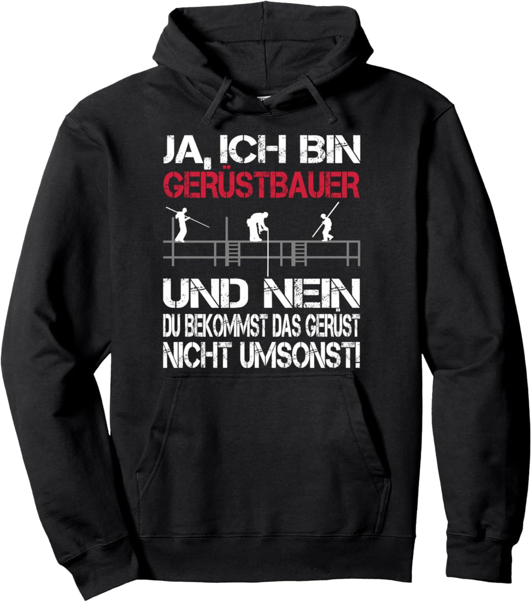 Herren Gerüstbauer Handwerker Gerüstbau Gerüstler Pullover Hoodie