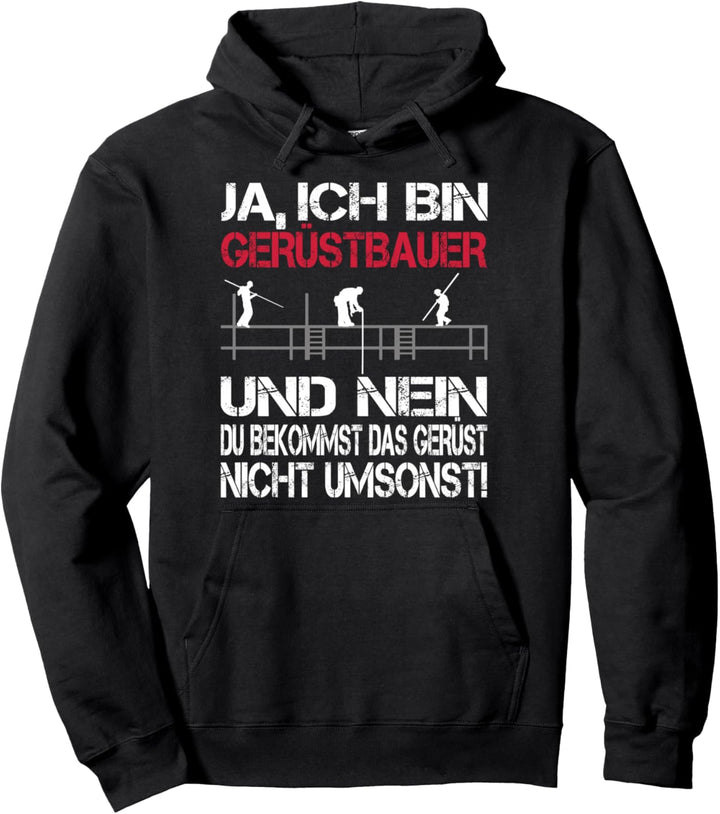 Herren Gerüstbauer Handwerker Gerüstbau Gerüstler Pullover Hoodie