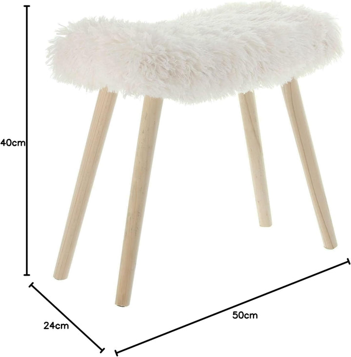 FRANK FLECHTWAREN Hocker Kuschelfell