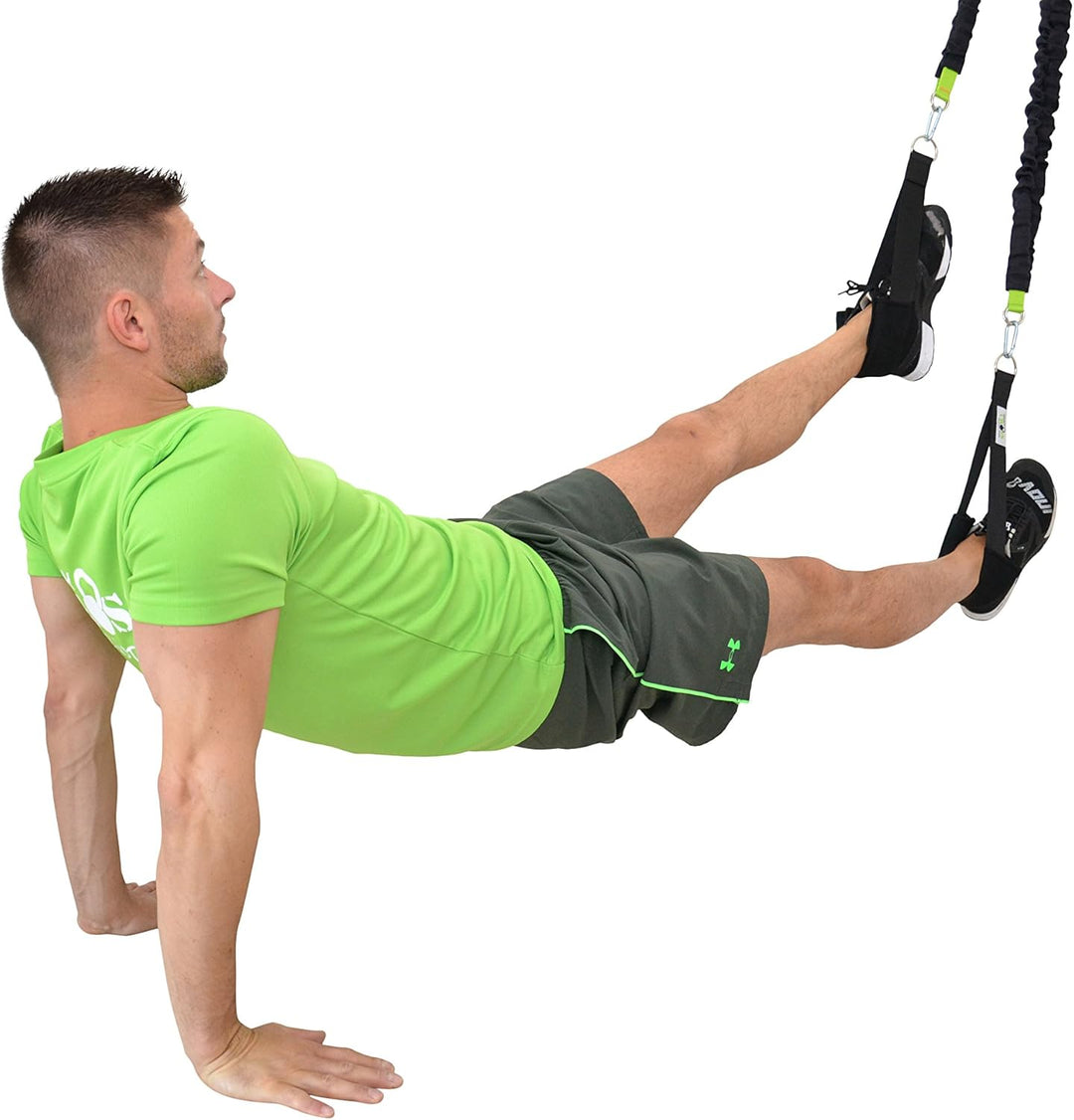 BodyCROSS Bungee Trainer System | Widerstandstrainer inkl. Übungsanleitung | Made in Germany BTS 100