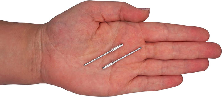 SKIR'CO (1000 Stück) Aluminium Senkkopf Blindnieten 3,0 x 10 mm, Stahldorn, Popnieten 1000 3.0 x 10