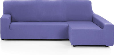 Martina Home - Elastischer Bezug für Sofa, Modell Túnez, Eckteil rechts, Stoff, Lila, 3-Sitzer, BRAZ