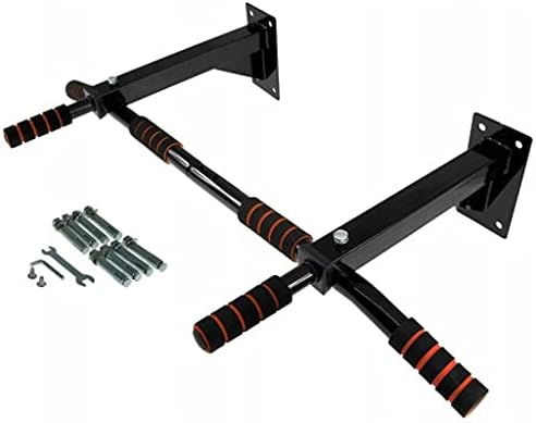 Retoo 100 x 52 cm Wandmontage Klimmzugstange mit Rutschfeste Griffe bis 350kg Belastbar aus Stahl, S