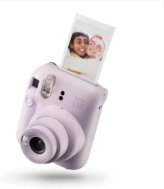 Fujifilm Instax Mini 12 Sofortbildkamera mit Bonusfilm, 20 Blatt - Flieder (Lila)