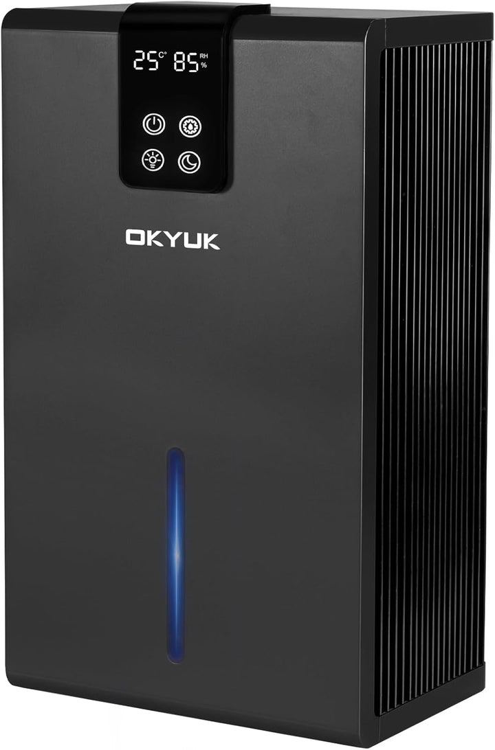 Luftentfeuchter Elektrisch 2700ml, Luftentfeuchter für Zuhause mit automatischer Abschaltung, 7-Farb