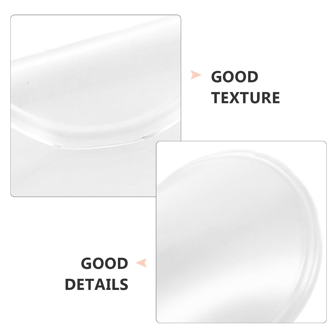 Zerodeko 5 Stück Silikonpad für Wimpern Runde Transparente Silikon Wimpernpalette Antistatisch für W