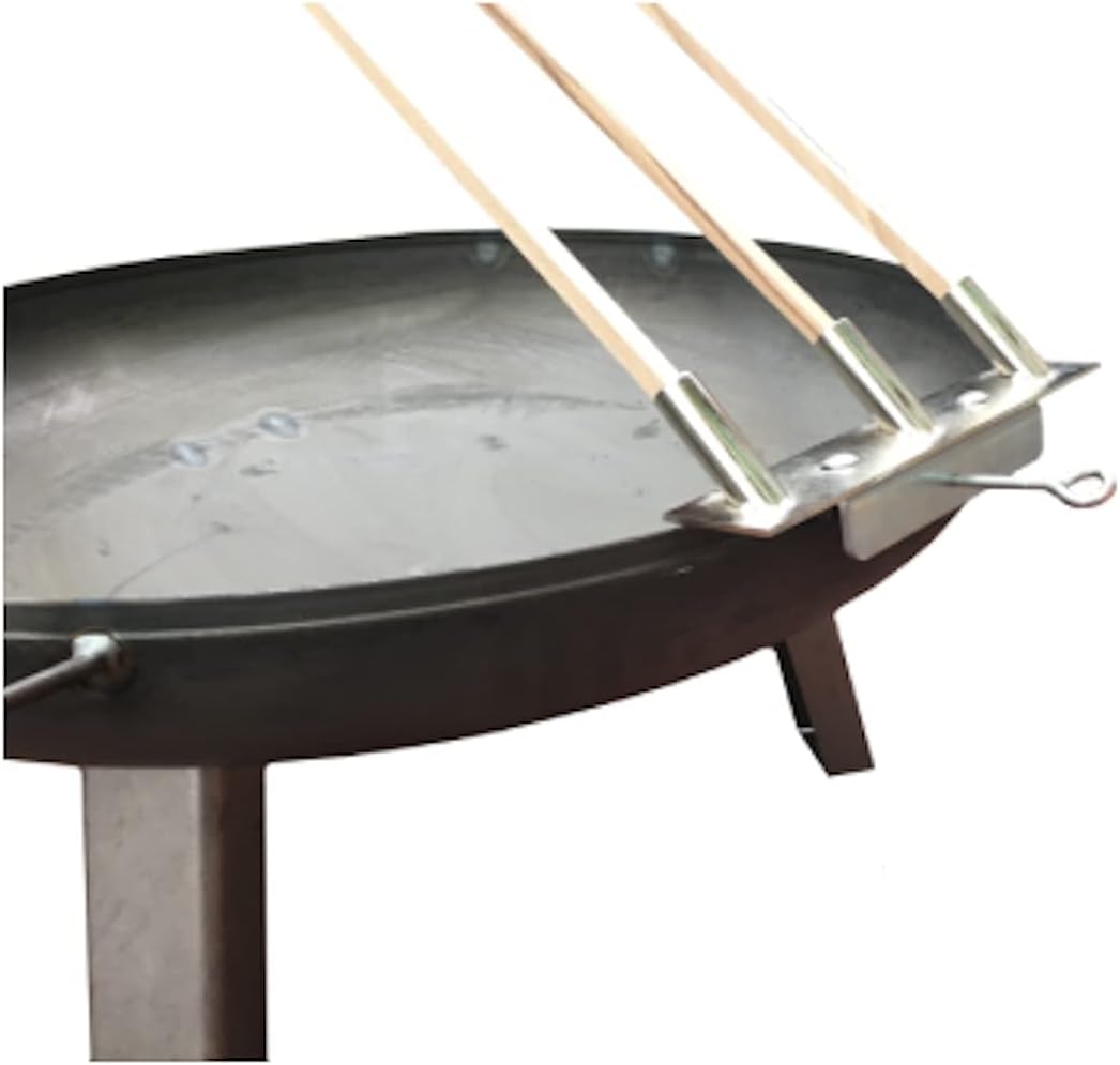 Serafin Grill Profi Verstellbarer Grillaufsatz Grillhilfe Set mit viel Zubehör