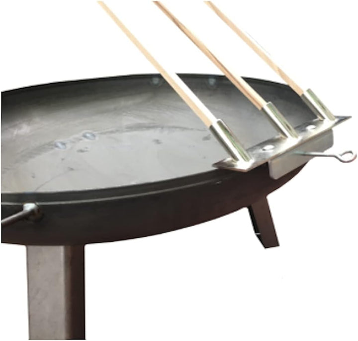 Serafin Grill Profi Verstellbarer Grillaufsatz Grillhilfe Set mit viel Zubehör