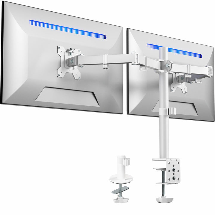 VIVO STAND-V032W Dual-Monitor-Tischhalterung, robust, voll Verstellbarer Ständer, passend für 2 LCD-