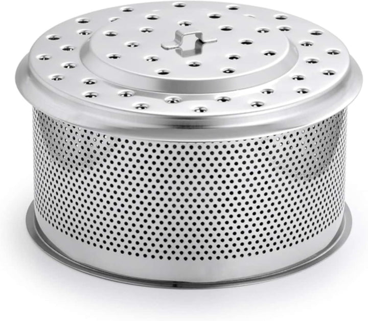 LotusGrill XL Ersatz Edelstahl-Kohlebehälter XL! Speziell entwickelt für den raucharmen Holzkohlegri