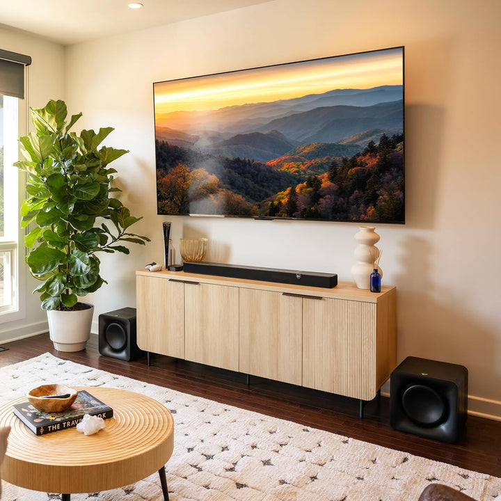 Klipsch, Flexus SUB 100 kabelloser Subwoofer, Schwarz, nur kompatibel mit Flexus Soundbar