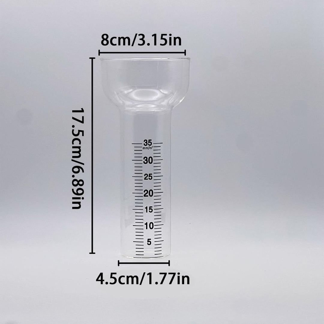 Regenmesser | 2 Stück Präzise Glasmessbecher Mit Ständer,Ersatzröhrchen für Regenmesser,Für den Auss