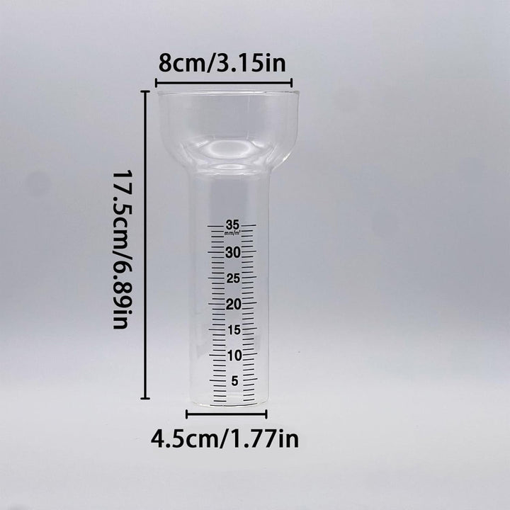Regenmesser | 2 Stück Präzise Glasmessbecher Mit Ständer,Ersatzröhrchen für Regenmesser,Für den Auss