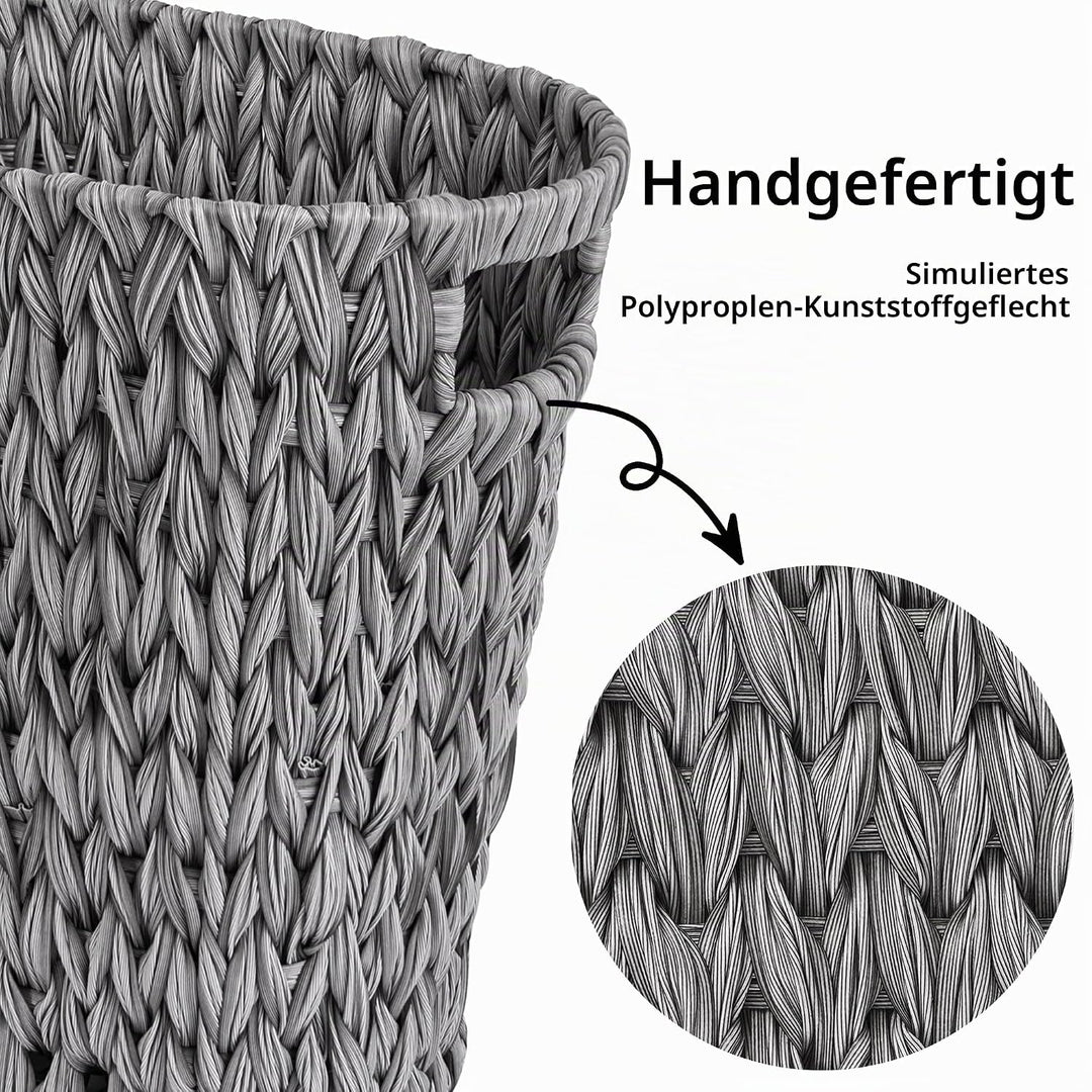 GRANNY SAYS Mülleimer Büro, Papierkorb Aufbewahrung aus Kunststoffgeflecht, Wasserdichter Abfalleime
