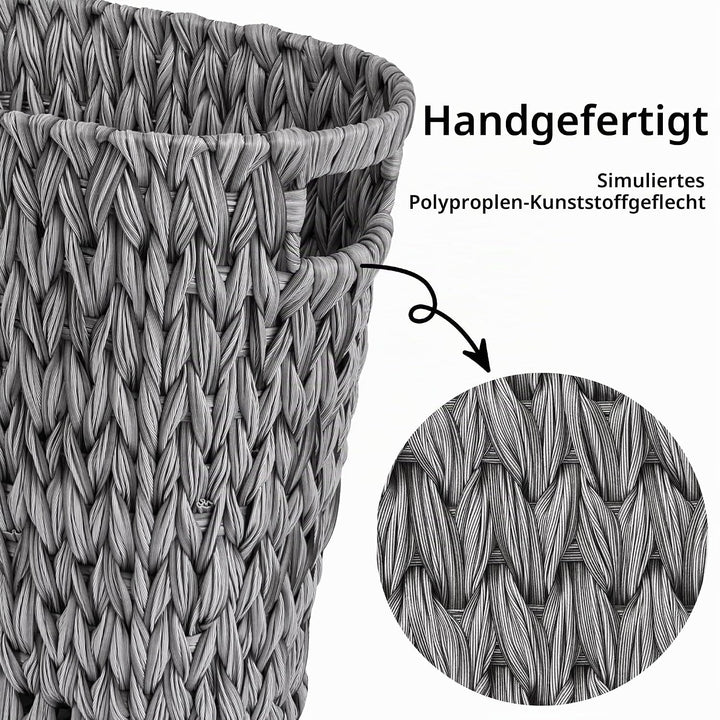 GRANNY SAYS Mülleimer Büro, Papierkorb Aufbewahrung aus Kunststoffgeflecht, Wasserdichter Abfalleime