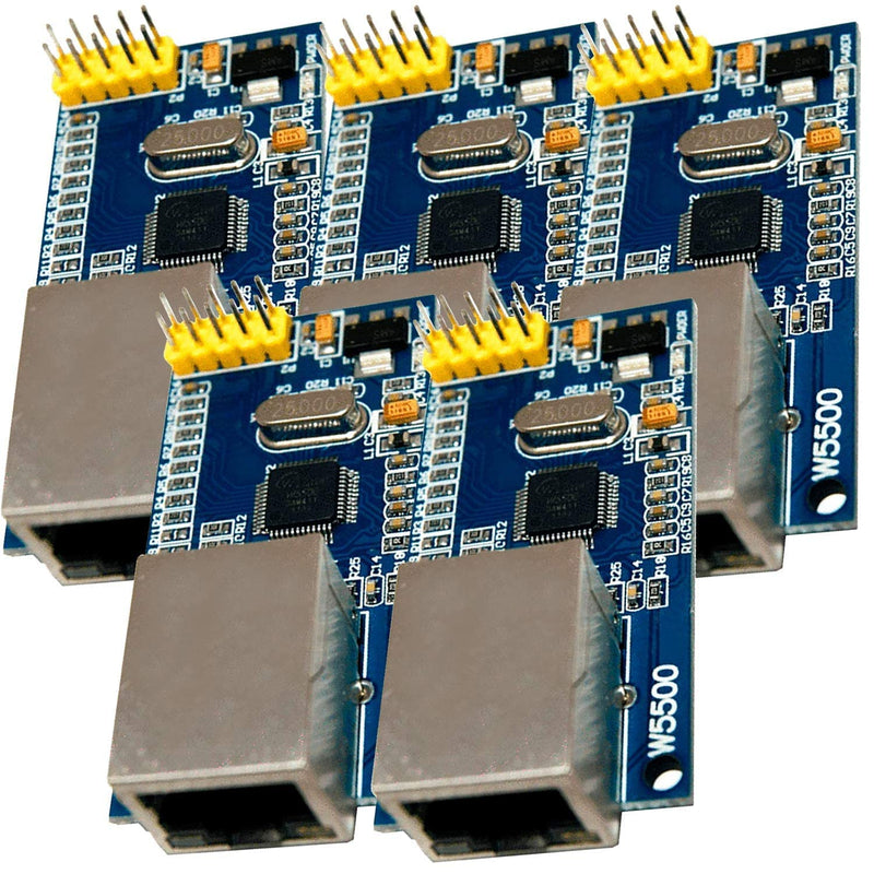 AZDelivery 5 x W5500 Ethernet Netzwerk Internet Modul kompatibel mit Arduino, 5