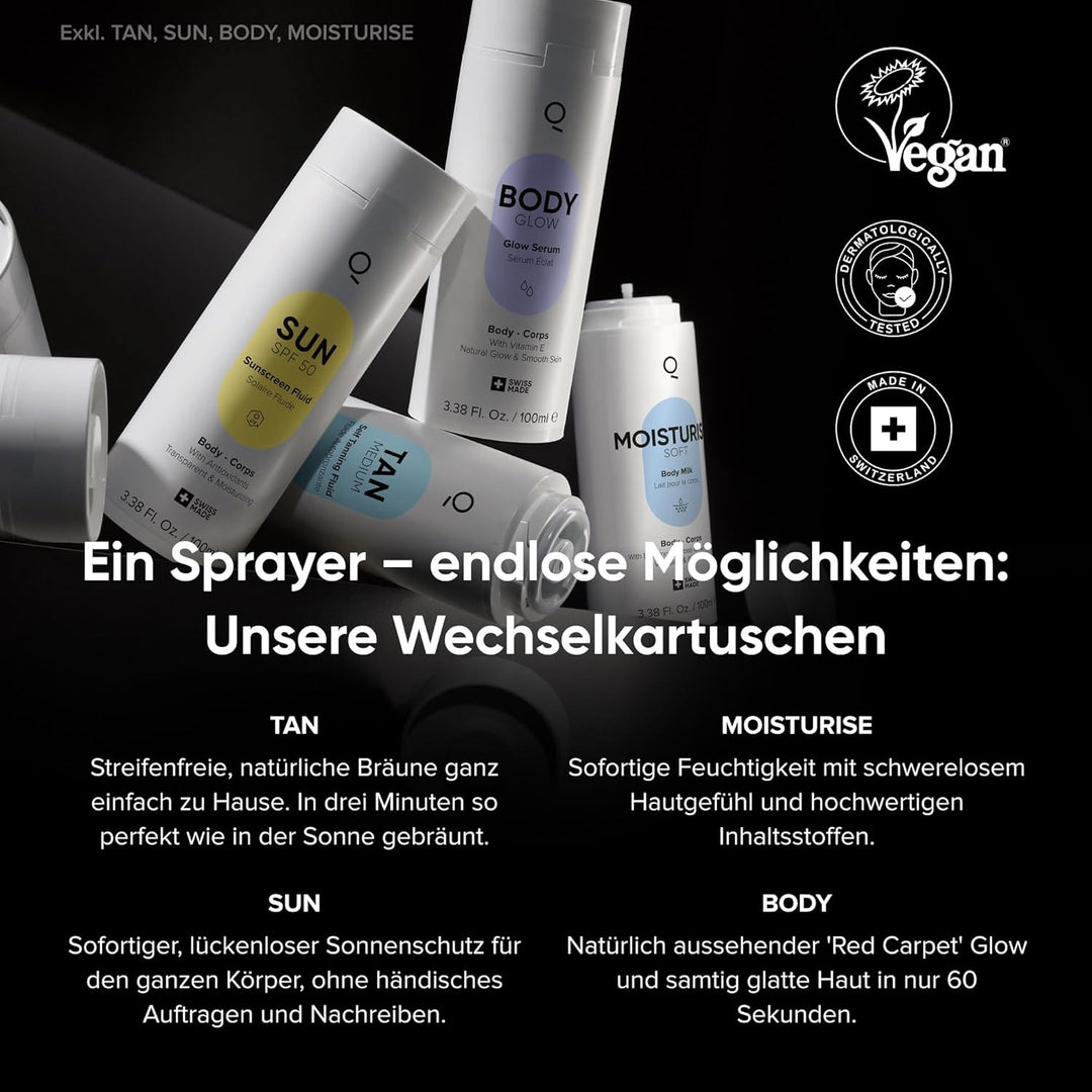 IONIQ Skincare IONIQ ONE Sprayer - streifenfreies Auftragen in drei Minuten - Magnetic Skin Technolo