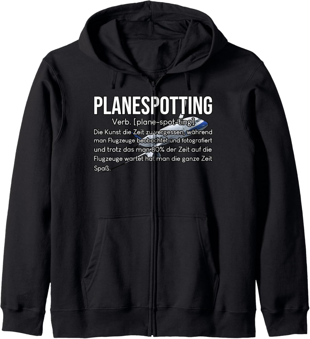 Planespotting Flieger Fotograf Flugzeuge Hobby Planespotter Kapuzenjacke
