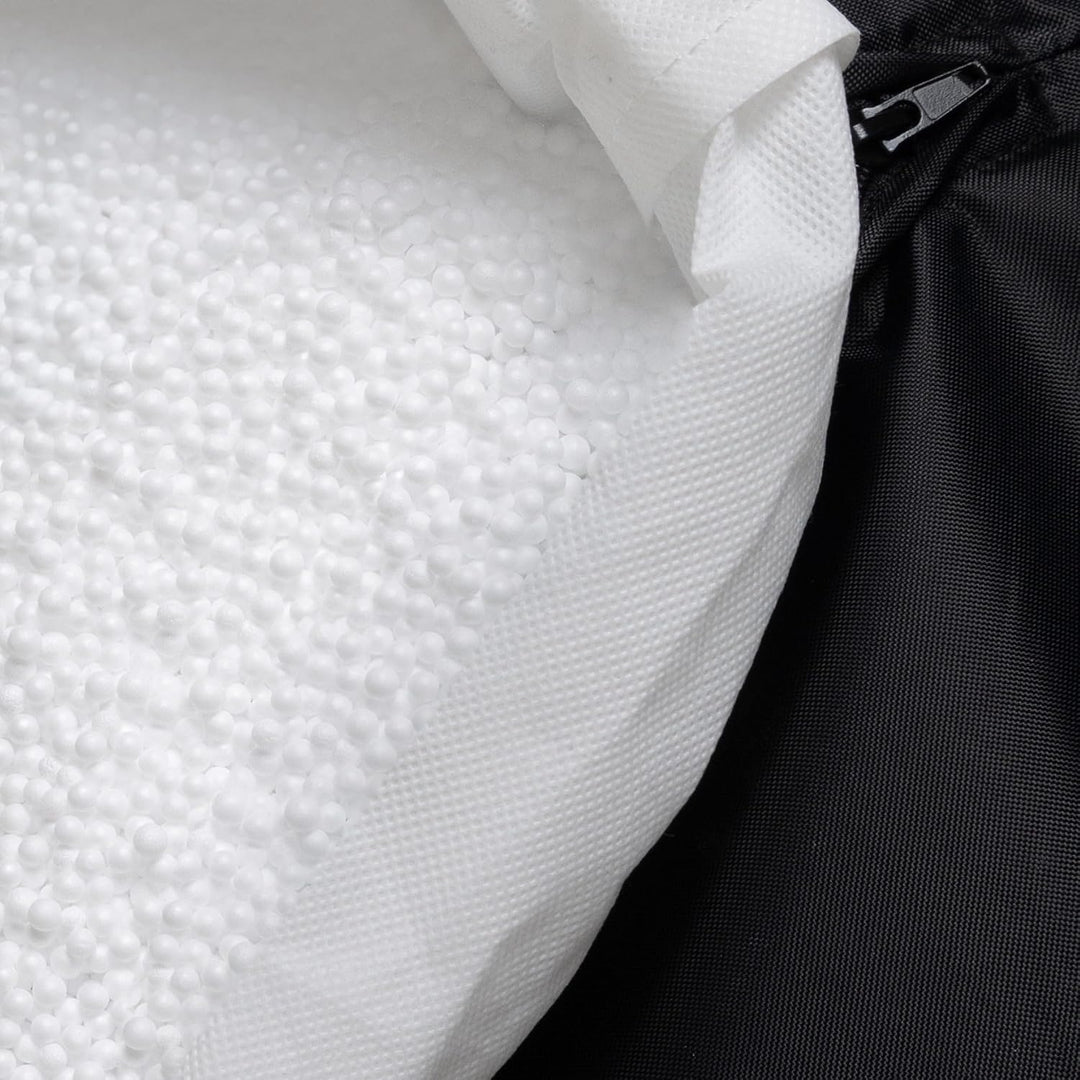 Icon Runder Sitzpuff „Milano“, XL Samt Sitzsack Hocker, Gross Fusshocker für das Wohnzimmer, Sitzkis