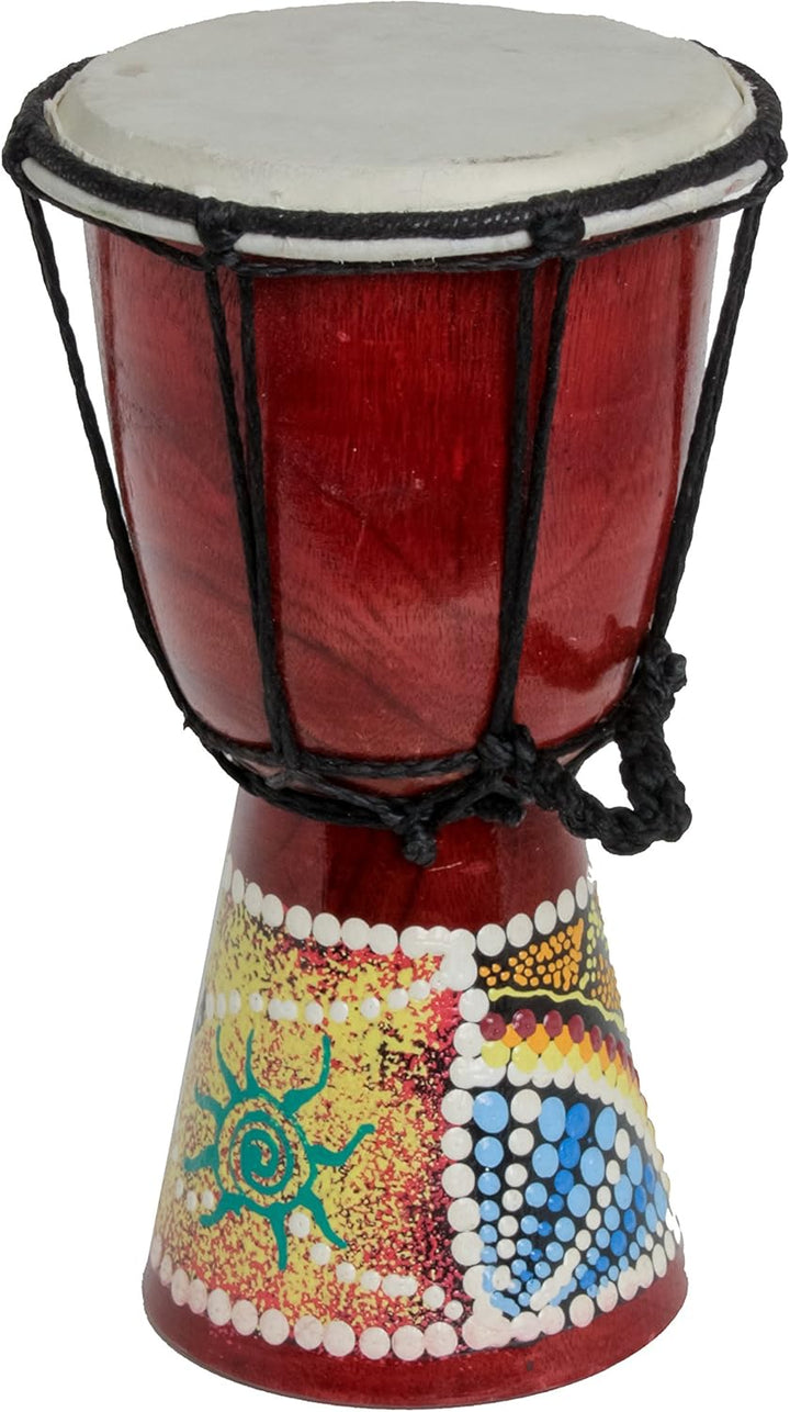 20cm Schildkröte Bemalt Djembe Trommel Bongo Drum Handtrommel Buschtrommel Percussion Kinder Fair Tr