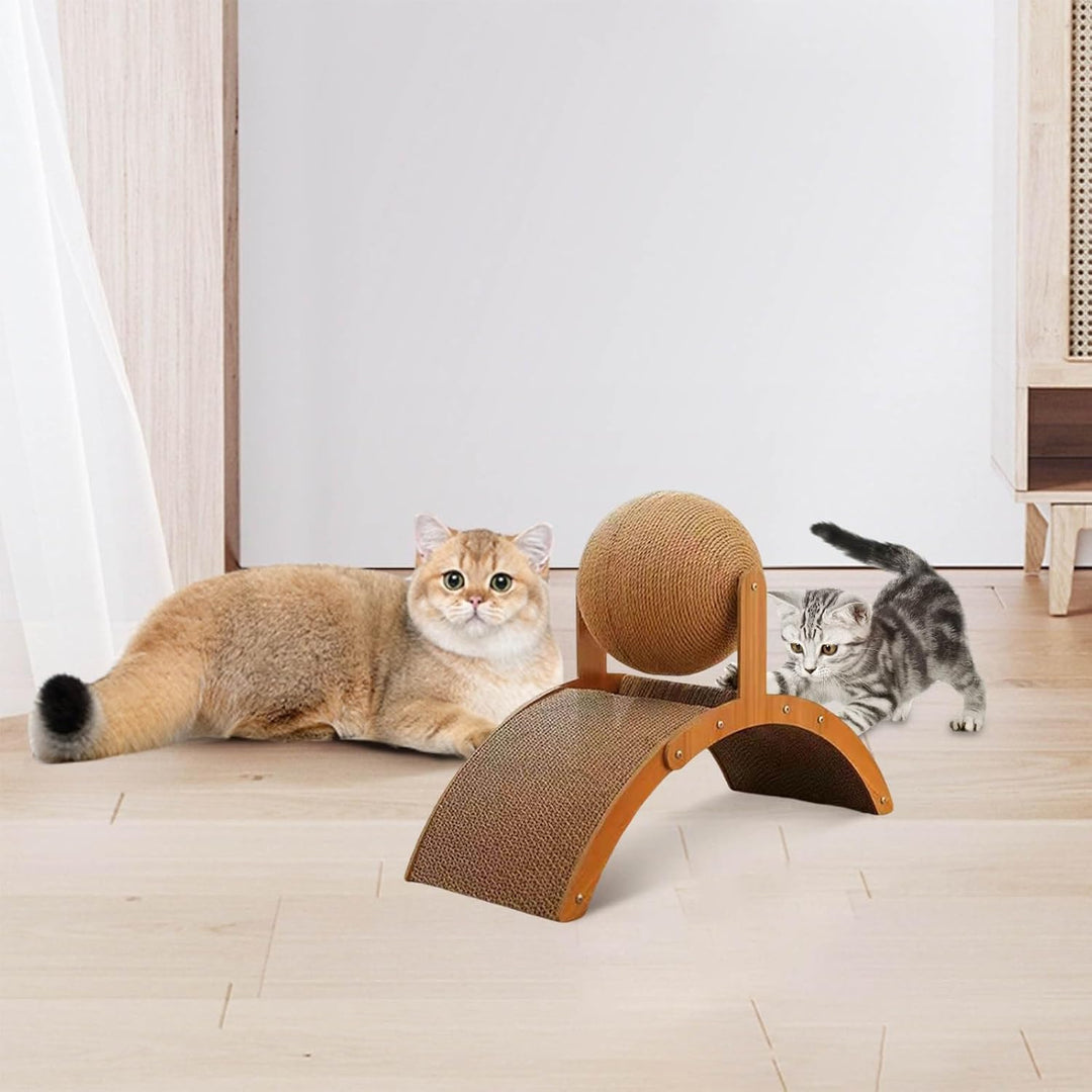Generisch Kratzbrett für Katzen Wellpappe Sisal-Kratzbaum mit Stabiler Karton-Kratzbaum für Wohnungs