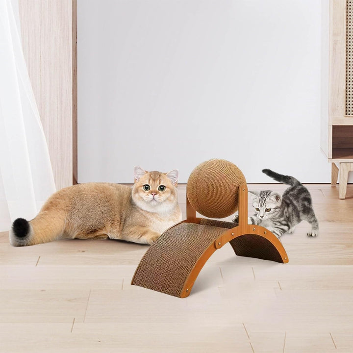 Generisch Kratzbrett für Katzen Wellpappe Sisal-Kratzbaum mit Stabiler Karton-Kratzbaum für Wohnungs